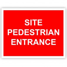 Site Pedestrian Entrance Correx Sign